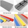 Rubber Ramp, Protector,Wheelchair Non-Slip Portable Threshold Ramps for Doorways Indoor Outdoor Scooter Stroller Stairs Steps Curbside view 3