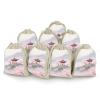 8 Pack Natural Cotton Drawstring Bags Reusable Muslin Bag Empty Gift Bags Cherry Blossom Mountain Pouches for Tea Jewelry Sachet Wedding Party Favors Storage Holiday Gifts 5x7 Inch view 1
