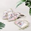 8 Pack Natural Cotton Drawstring Bags Reusable Muslin Bag Empty Gift Bags Cherry Blossom Mountain Pouches for Tea Jewelry Sachet Wedding Party Favors Storage Holiday Gifts 5x7 Inch view 4
