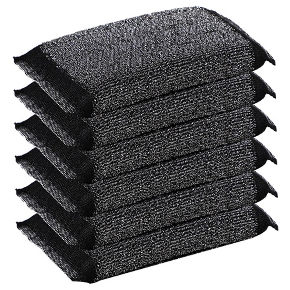 6Pcs Stainless Steel Sponge Non Scratch Absorbent Foaming Metal Scrubber Multi Use Dish Sponge for Pot Dish Washing Hard Surface