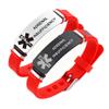 Adrenal Insufficiency Bracelet for Men Women,2Pcs Stainless Steel Adjust Silicone Medical Health ID Wristbands Medicals Identification Alert Jewelry Sos Emergency Awareness with Medic Card view 1