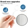 300 Count Dental Floss Picks with Automatic Dispenser Case - High Tenacity Floss Sticks for Tight Teeth, Shred Resistant Tooth Picks, Includes 1 Portable Pop-Up Holder & 3 Bulk Refill Bags (Green) view 3