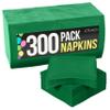 Party Solids Emerald Green Paper Napkins Disposable Everyday 300 Pcs 2 Ply Green Dinner Napkins Bulk For Parties & Party Supplies view 1