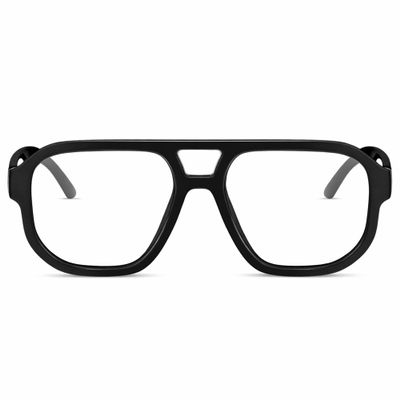 livho Retro Aviator Blue Light Blocking Glasses for Women Men with Soft Case, Trendy Rectangle Computer Eyeglasses