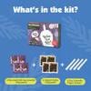 Bossen Instant Brown Sugar Boba Tea Kit Taro Milk Tea 4 Servings Ready in 1 Minute Includes Powder and Paper Straws Made in Taiwan view 3