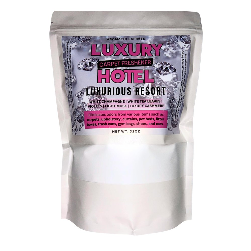 32oz Bag Luxury Hotel Carpet Freshener | Odor Eliminator | Pet Odor Deodorizing Powder | Upholstery Odor Powder | Birthday Gift | New Home Gift