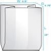 1000 Count LDPE Clear Poly Bags, Food Storage Bread Bags 5.5"x4.75"x15" view 2