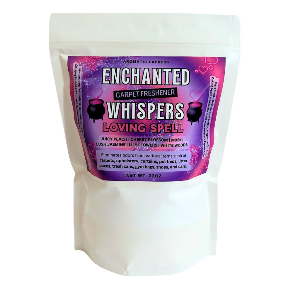 32oz Enchanted Whispers Loving Spell Bag Carpet Freshener | Odor Eliminator | Pet Odor Deodorizing Powder | Upholstery Odor Powder | Birthday Gift | New Home Gift