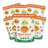 Papa Mountain Bread Rolls | 6g Protein, Non-GMO, Gluten Free, Seed Oil Free | Heat & Eat, Frozen Bread, Appetizer, Snack, Lunch or Dinner Rolls (6 Pack, Sweetpotato-And-Herb) view 1
