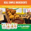 Papa Mountain Bread Rolls | 6g Protein, Non-GMO, Gluten Free, Seed Oil Free | Heat & Eat, Frozen Bread, Appetizer, Snack, Lunch or Dinner Rolls (6 Pack, Sweetpotato-And-Herb) view 3