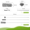7-Piece Microfiber Feather Duster Set with Extension Pole (16.1" to 100"), Extendable Cobweb & Ceiling Fan Duster for Cleaning Cobweb, Ceiling Fan, Blind, Furniture view 4
