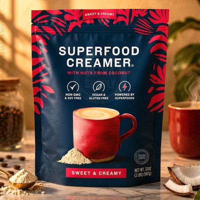 Lairds_Superfoods Coffee Creamer (32 oz.) Sweet & Creamy Plant-Based | Dairy-Free, Vegan, Coconut MCTs, No Refrigeration Needed