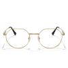 OLIEYE Classic Round Reading Glasses for Women Blue Light Blocking Computer Readers for Screen Reading glasses Metal view 2