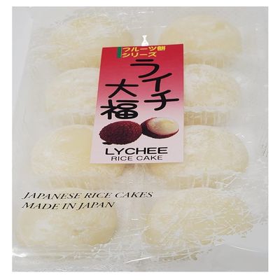 Japanese Mochi Fruits Rice Cake Lychee Flavor 7oz 4pack