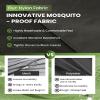 Relexit Mosquito Jacket, Durable Bug-Proof Jacket with Adjustable Hood & Pocket, Summer Mosquito Suit Outdoor Proof Clothing Grey M view 3