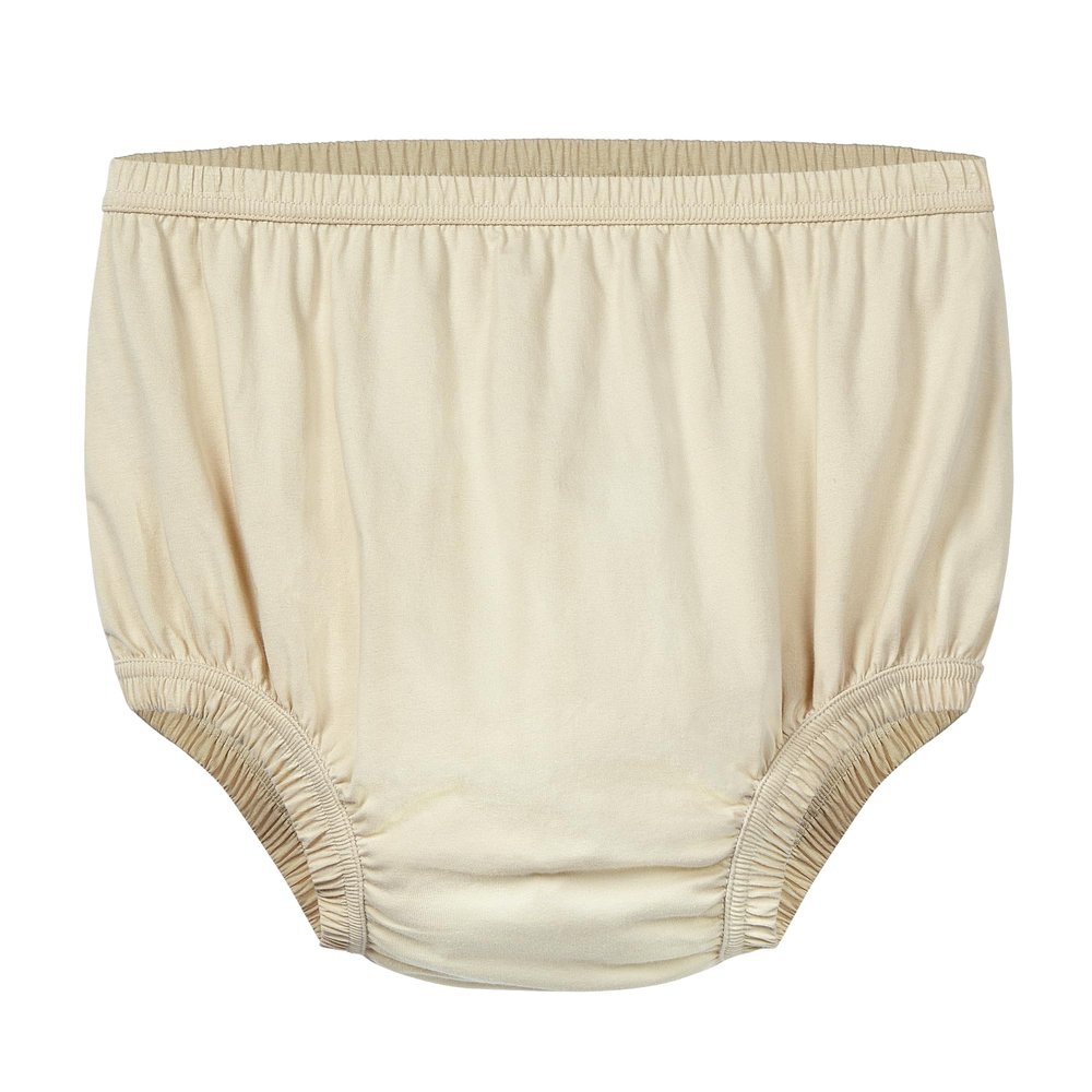 EEOST Adult Waterproof Diaper Cover and Incontinence Pants with Silent Leakproof Protection Featuring Light Absorbent Layer(BeigeM)