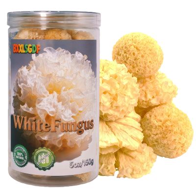 5oz Dried Snow Fungus (White Fungus) - Whole Pieces for Soup & Dessert, Quick-Cooking - (150g)
