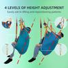 Size M Patient Lift Sling for Home Use, Padded U-Sling with Asjustable Head Support, Universal Patient Lift Sling, Divided Leg Sling for toileting, Transfer Lift Slings, Supports up to 500 lbs view 2
