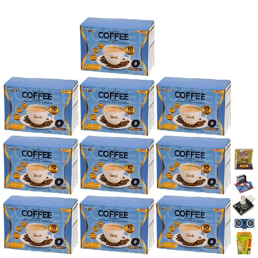 170 grams (10 Sachets) Roasted Delicious Mellow Intense Srimcup Instant Coffee Mix Healthy 5 in 1 Snack Arabica Set 10 By Beautygoodshop [Get Free For You Beauty Gifts]