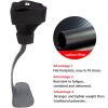 EliteBloom Carbon Fiber AFO Foot Drop Bracket, AFO Foot Drop Brace Ankle Foot Orthosis, for Foot Drop, Stroke, Hemiplegia, Tendon and Calf Stretching, Gait Assist Support Bracket,S,Left-S view 4