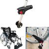 Wheelchair Anti Tippers Device, Height Adjustable Rear Support Wheels with 7 Gears, Aluminum Alloy for Elderly Safety and Stability view 2
