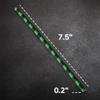 100 Black and Green Checkered Straws - Disposable Paper 7.75 Inch Straws for Demon Anime Themed Party - Party On Tap view 3