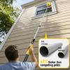 30 Foot High Ceiling Duster Kits with 4.7-24ft Heavy Duty Extension Pole, High Reach Duster for Cleaning,Microfiber Feather Duster,Cobweb Duster,Ceiling Fan Duster,Window Squeegee & Cleaner view 4