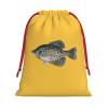 NUSDB Crappie Fish Christmas Gift Bags, Santa Wrapping Bags, Xmas Presents Bag With Drawstring, Holiday Party Favors Birthday & Christmas Gift (Large Medium Small) view 1