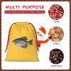 NUSDB Crappie Fish Christmas Gift Bags, Santa Wrapping Bags, Xmas Presents Bag With Drawstring, Holiday Party Favors Birthday & Christmas Gift (Large Medium Small) view 4