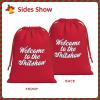 BUECDHYEI Welcome to The Shit Show Christmas Gift Bags, Santa Wrapping Bags, Xmas Presents Bag With Drawstring, Holiday Party Favors Birthday & Christmas Gift (Large Medium Small) view 2