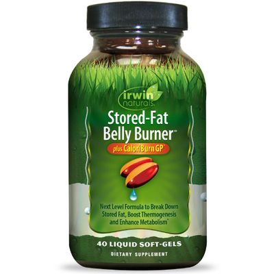 Irwin Naturals Stored-Fat Belly Burner Plus CaloriBurn GP 40 Softgels