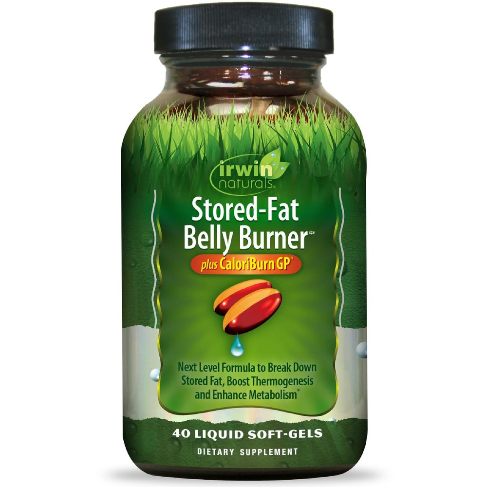Irwin Naturals Stored-Fat Belly Burner Plus CaloriBurn GP 40 Softgels