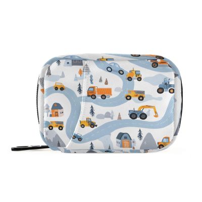 Blue Road Vehicle Weekly Medicine Pill Organizer Travel Pill Case Box Holder Container Small for Vitamin Supplement