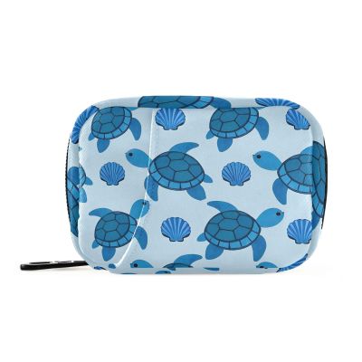 Turtle Blue Weekly Medicine Pill Organizer Travel Pill Case Box Holder Container Small for Vitamin Supplement