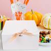 Abaodam 12pcs White Clamshell Boxes with Flap Cover Multi-purpose Kraft Paper Storage Containers for Wedding Bridesmaid Proposal Birthday Bridal Shower Easy Setup and Protective Packaging view 3