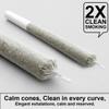 200 PACK White Cones Rolling Paper | King Size | 108mm | Pre Rolled Cones with Paper Loader and Packing Sticks view 2