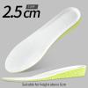 1.5-3.5cm Invisible Height Increase Insoles Shoes Sole Pad Breathable Comfortable view 3