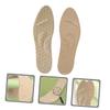 GANAZONO Breathable Gel Sports Insoles with Self-Adhesive Massaging Dots Comfortable Foot Cushions for Men and Women Sweat-Absorbing Shoe Sole Inserts Khaki view 2