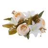 Alipis European Style Artificial Blossom Lily Candle Wreath Floral Garland for Wedding Reception Centerpieces Lightweight Dining Table Decor Multipurpose Faux Flower Ring view 1