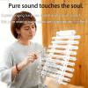 LSBHPPD 432 Hz Sound Therapy Quartz Crystal Singing Harp,Sound Healing Crystal Singing Bowl,with Flower of Life Pattern Including Bracket Alumina Carrry Case for Sound Bath and Meditatiion 440hz view 2