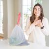 GANAZONO 75pcs Thick Disposable Drawstring Trash Bags Large Capacity Rubbish Liners for Home Kitchen Office with Point Break Design for Easy Separation and Convenient Use view 3