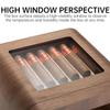 Cedar Wood Cigar Humidor Cabinet with Glass Top, Digital Hygrometer, Humidifier, 4 Large Drawers, Holds 110 Cigars, Luxury Gift for Men view 2