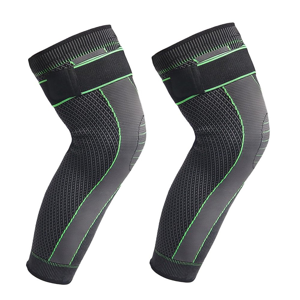 SHERCHPRY Breathable Nylon Knee Sleeve with Non-slip Design Multi-function Fitness Knee Support for Running Basketball Outdoor Sports Suitable for Office Workers and Elderly Relief