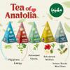 Lazika Tea Sampler with Premium Presentation Box, 10+10 Counts, 2 of Each Blend Individually Wrapped, Black Green and Herbal Tea Variety Gift Set, Collection with Pyramid Infuser Bag view 3