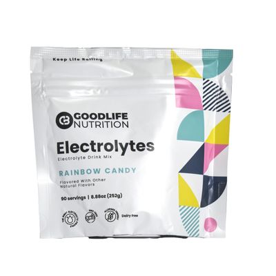 GOODLIFE Nutrition Electrolytes - Electrolyte Drink Mix (90 Serving Bag, Rainbow Candy)