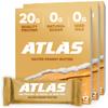 Atlas Real Food Protein Bar 20g Clean Protein, 0g Sugar, No Seed Oils, No Artificial Sweeteners (Salted Peanut Butter, 36 Count) view 1