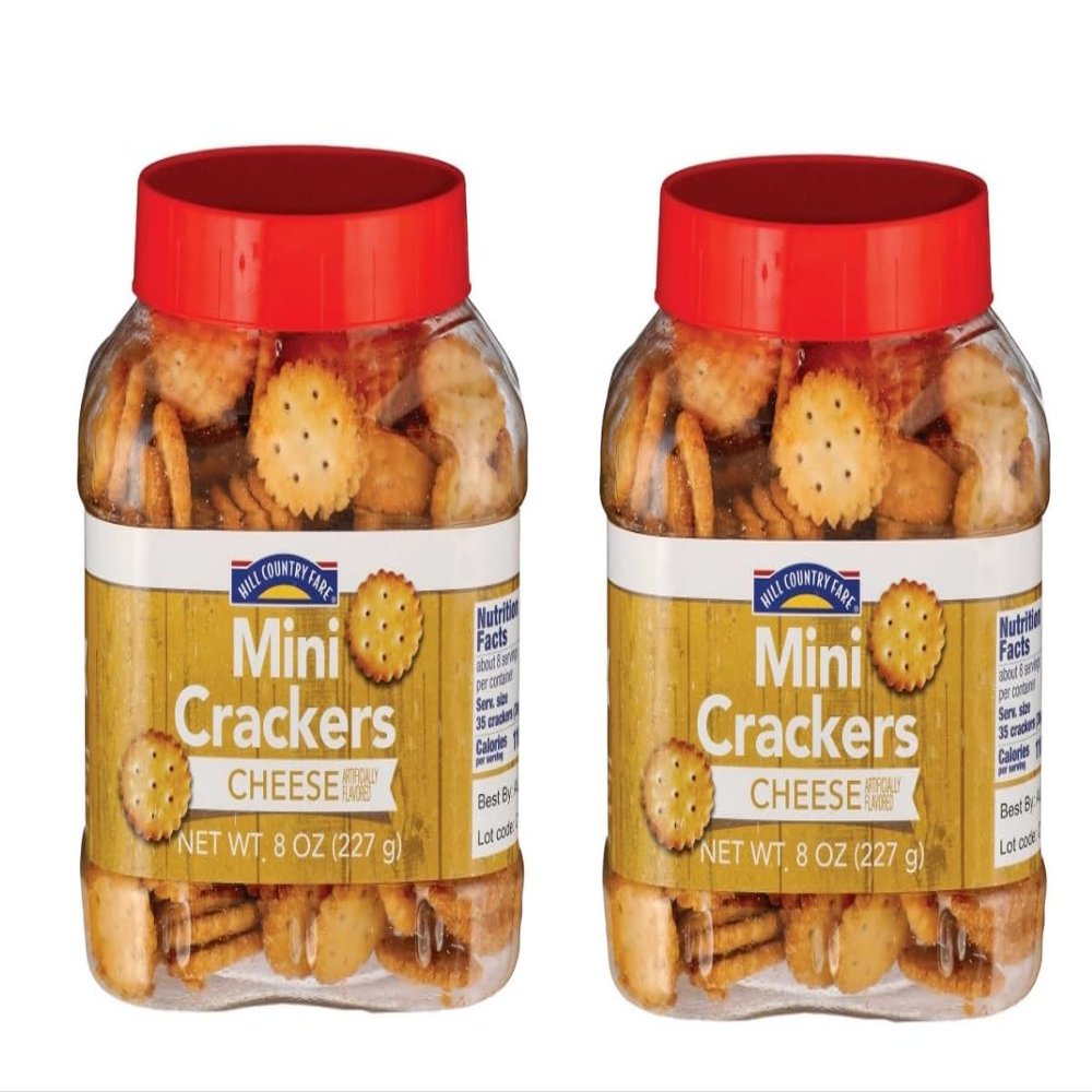 Hill Country Fare Mini Crackers 8oz - 2 pack (Cheese)