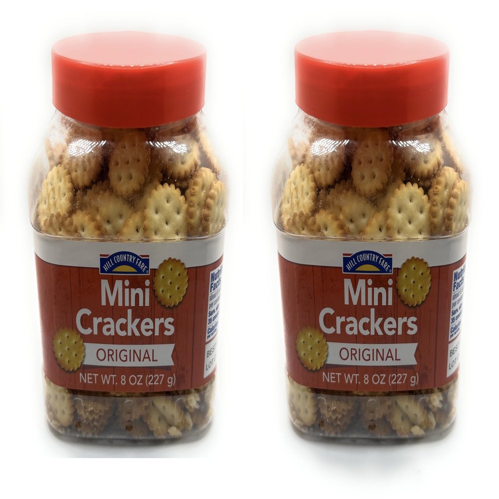 Hill Country Fare Mini Crackers 8oz - 2 pack (Original)