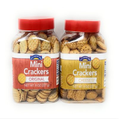 Hill Country Fare Mini Crackers 8oz - 2 pack (Original & Cheese)