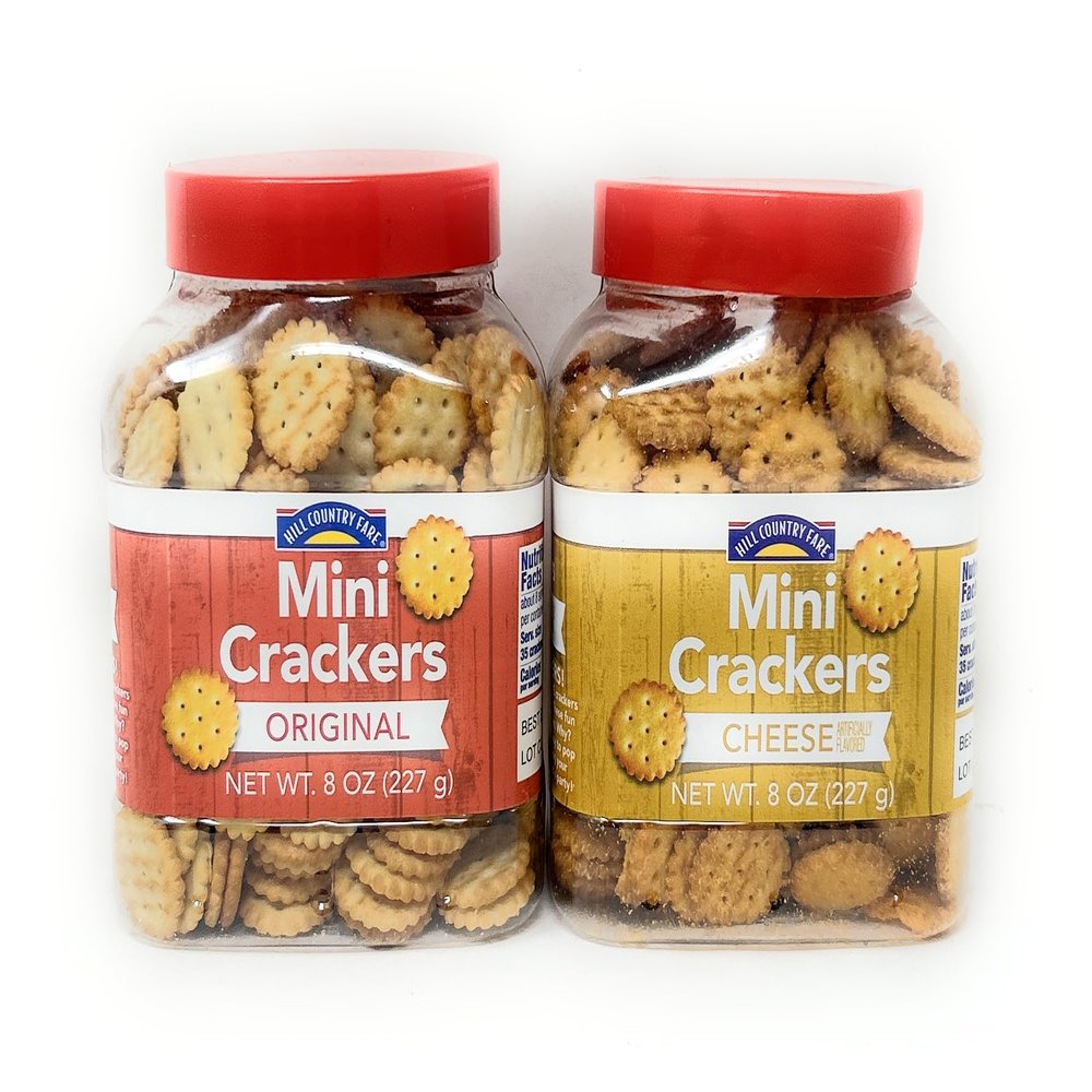 Hill Country Fare Mini Crackers 8oz - 2 pack (Original & Cheese)